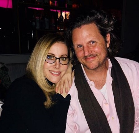  The news reporter Lisa Sigell with the film composer Andy Grush.