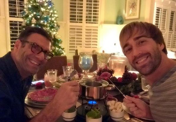 Jerry Penacoli with his partner, Jackson Pschigoda.