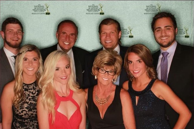 Kovaleski with his wife, three daughters, Jennifer, Brianna and Brooke, and three son-in-laws.