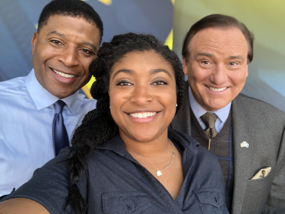 Spencer with his daughter, Blair and co-worker, Tim Brando.