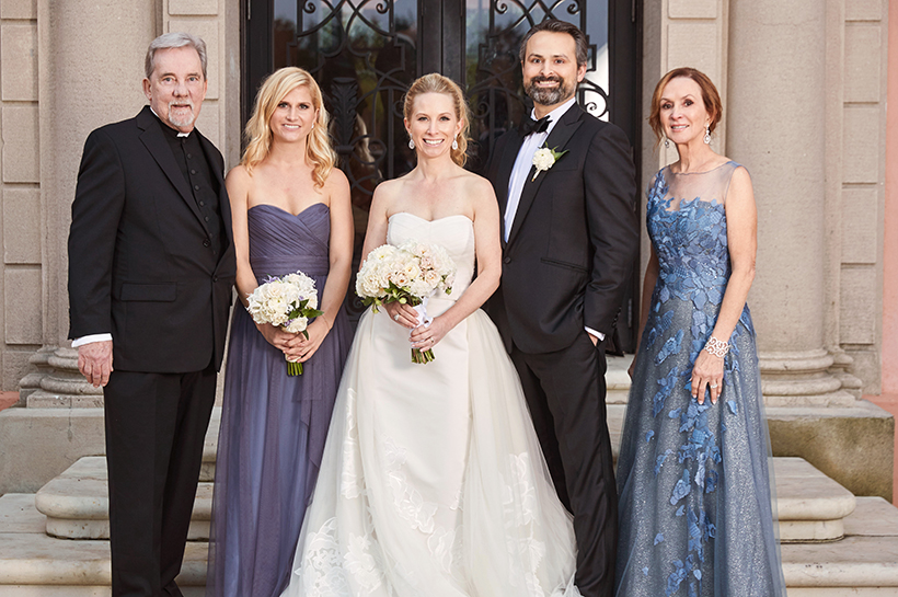  Former Radio Disc Jockey, Van Dyke with his wife, at their step-daughter wedding.