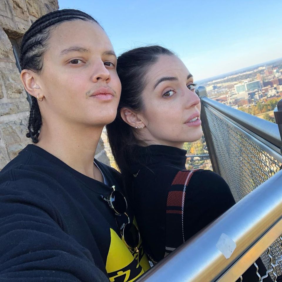 Jacques Colimon with his beautiful girlfriend, Adelaide Kane.