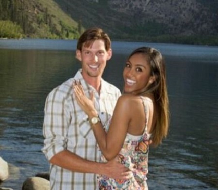 Tayshia Adams was previously married to Joshua Bourelle.
