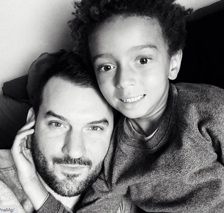 Brian Stapf With His Son