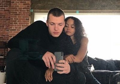 Quintessa Swindell with her handsome boyfriend.