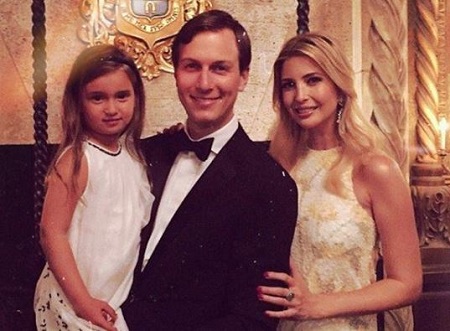 : Arabella Rose Kushner with her mother Ivanka Trump and father Jared Kushner.
