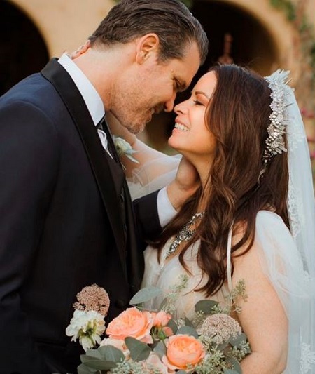Finley's Mother, Holly Combs and Her Third Husband, Mike Ryan On Their Wedding Day