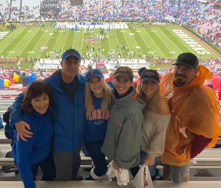 Lee Southwick  is enjoying her free time with her family.