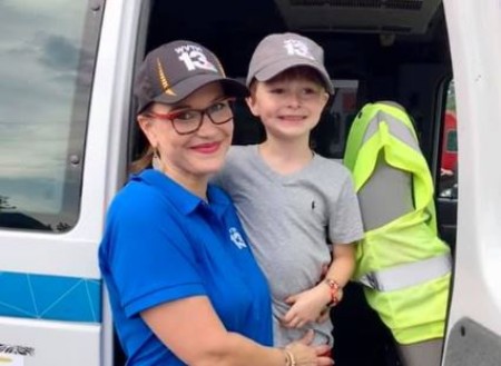 Harmony and her son.