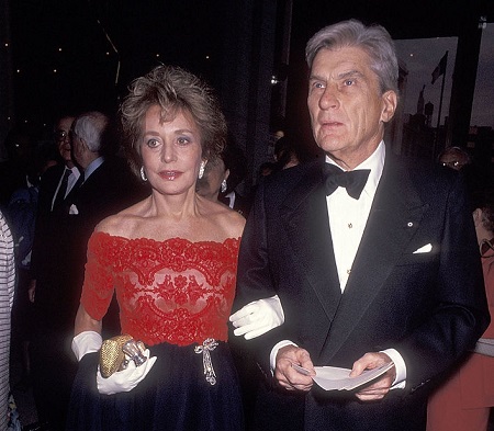 Barbara Walters and John Warner