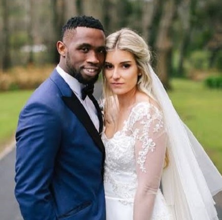  The rugby player Siya Kolisi with his wife Rachel Smith (Kolisi).