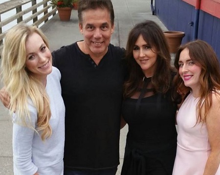  Brittany Stodden (right) with her mother Krista Keller (second from right), elder sister Ashley Stodden (left), and step-father Reggie Salazar.