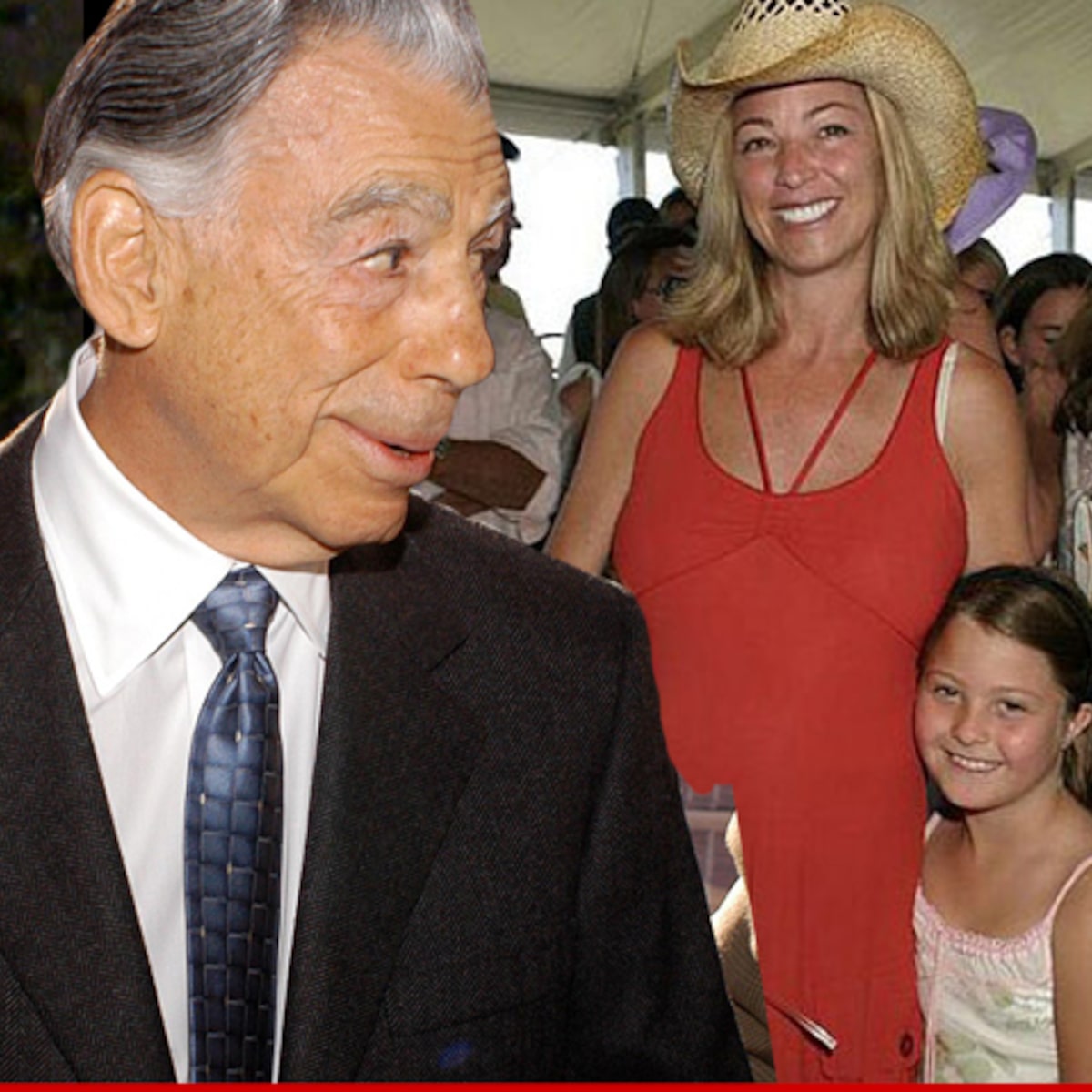 Lisa Bonder with her ex-husband, Kirk Kerkorian and duaghter, Kira Bonder. 