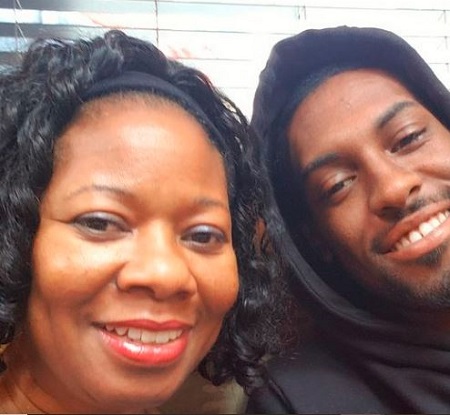 Scottie Pippen's First Wife Karen McCollum With Their Son, Antron