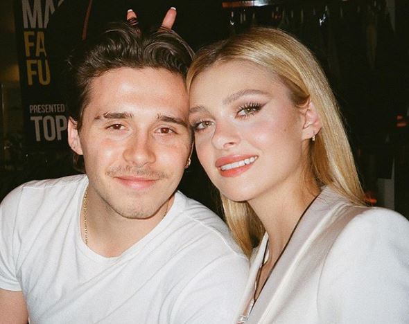 The model Brooklyn Beckham is engaged to her love partner Nicola Peltz (actress).