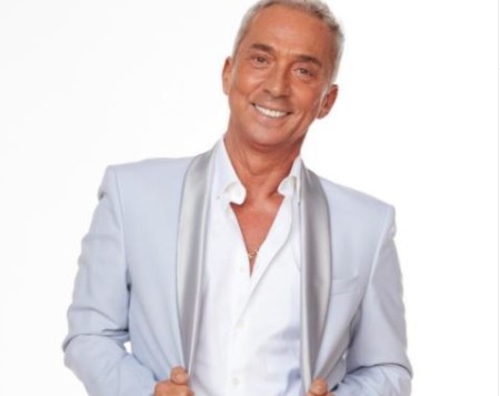 Bruno showing off his natural silver hair.