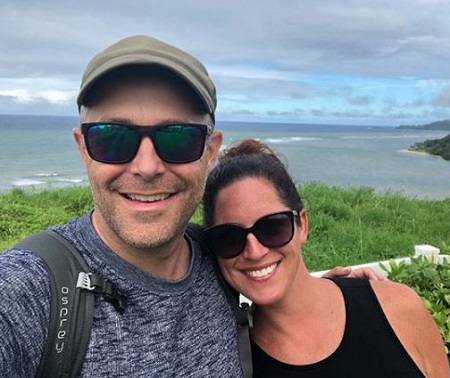 Sarah Spain and her husband Brad Zibung pictured together on their trip to Hawaii.