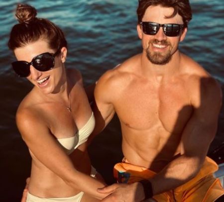 Tracey with her friend.