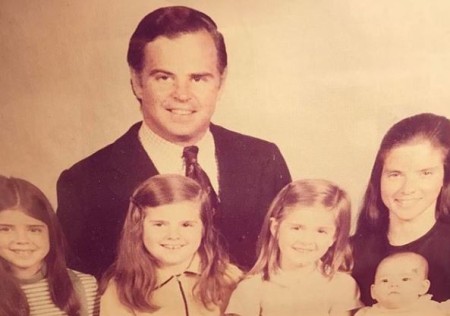 Sarah Rafferty grew up in Connecticut with her three older sibling sisters.