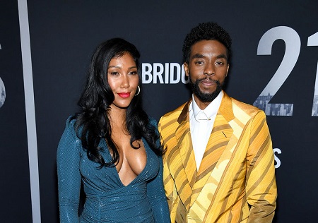 Taylor Simone Ledward With Her Late Husband, Chadwick Boseman