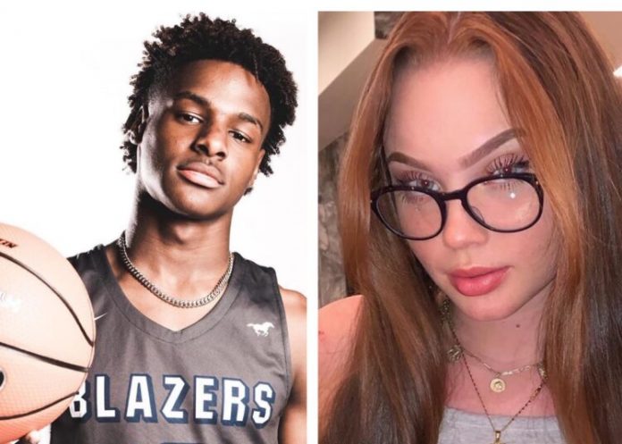 Bronny James post a TikTok with girl named, Peyton. 