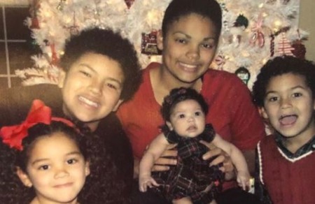 Randy and his former partner, Libby's childen.