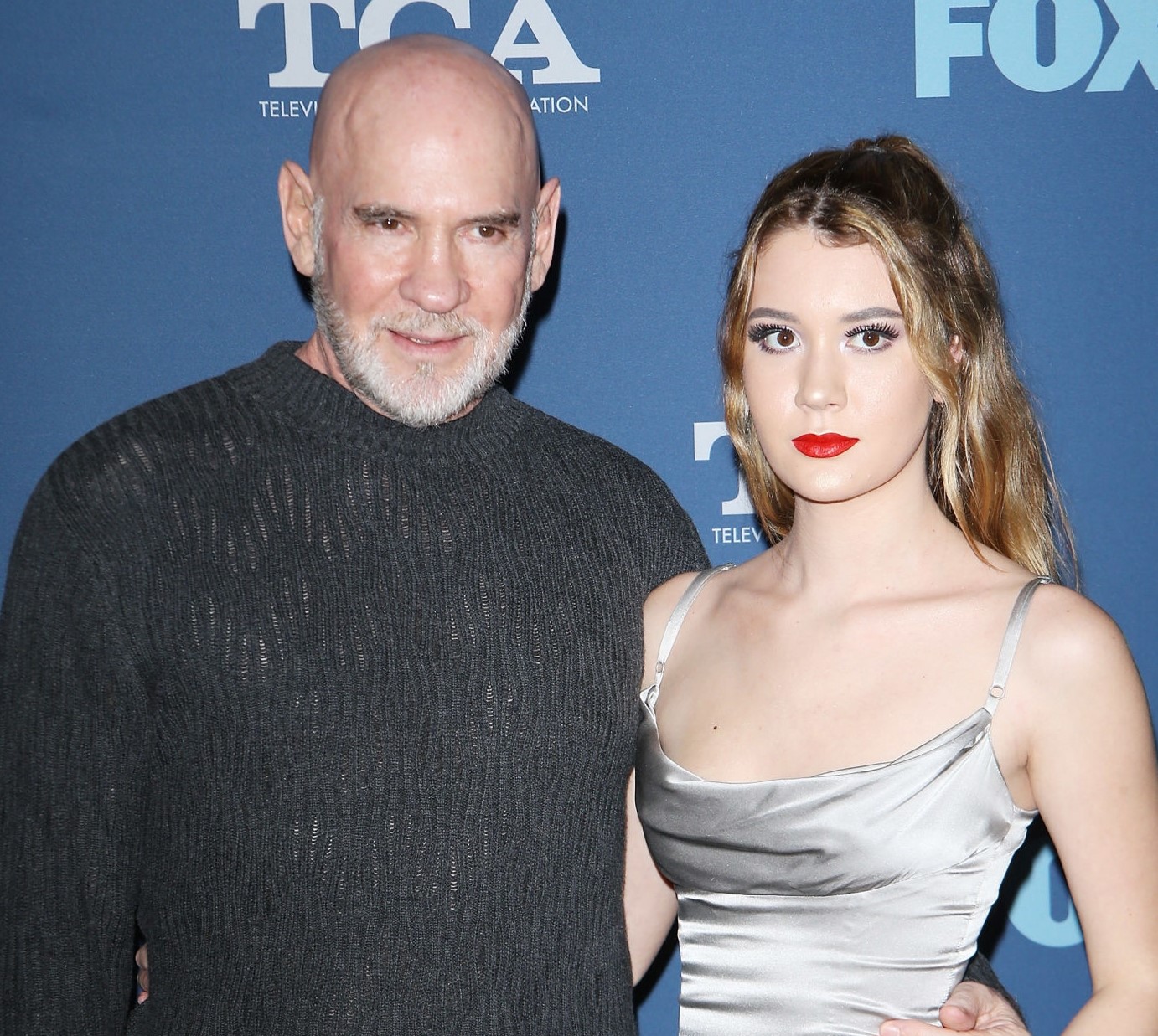 Arlene's husband Mitch with their beautiful daughter, Sawyer Scout Pileggi, attending an award show. 