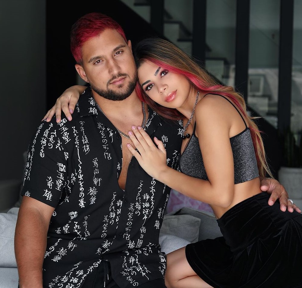 Bramty Juliette with her husband Luis Espina, living a happy married life.