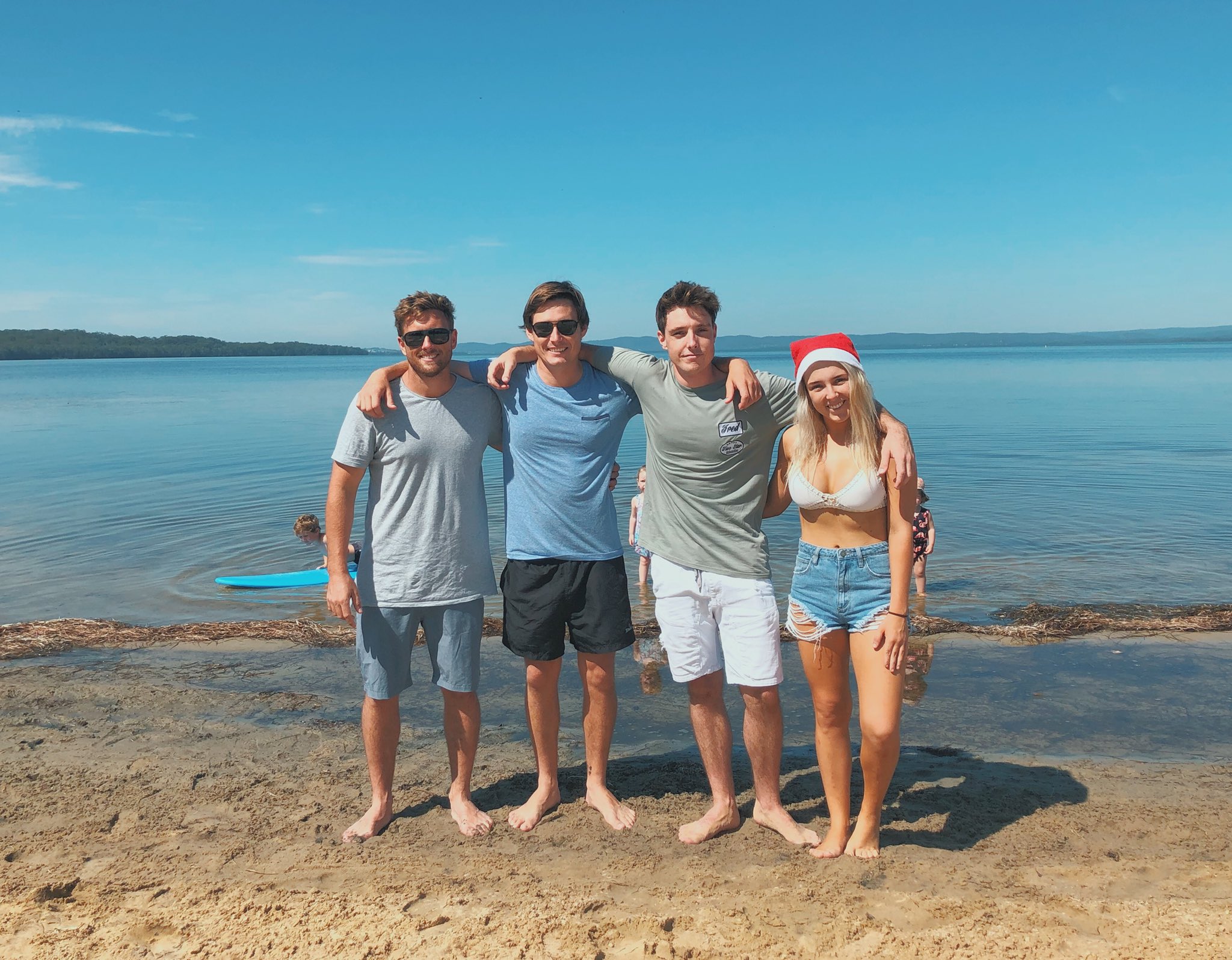 Tannar with her three brothers, enjoying happy family time. 