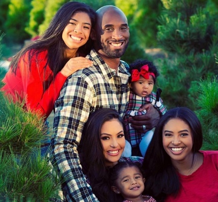 Vanessa Laine Bryant and Kobe Bryant With Their Four Daughters