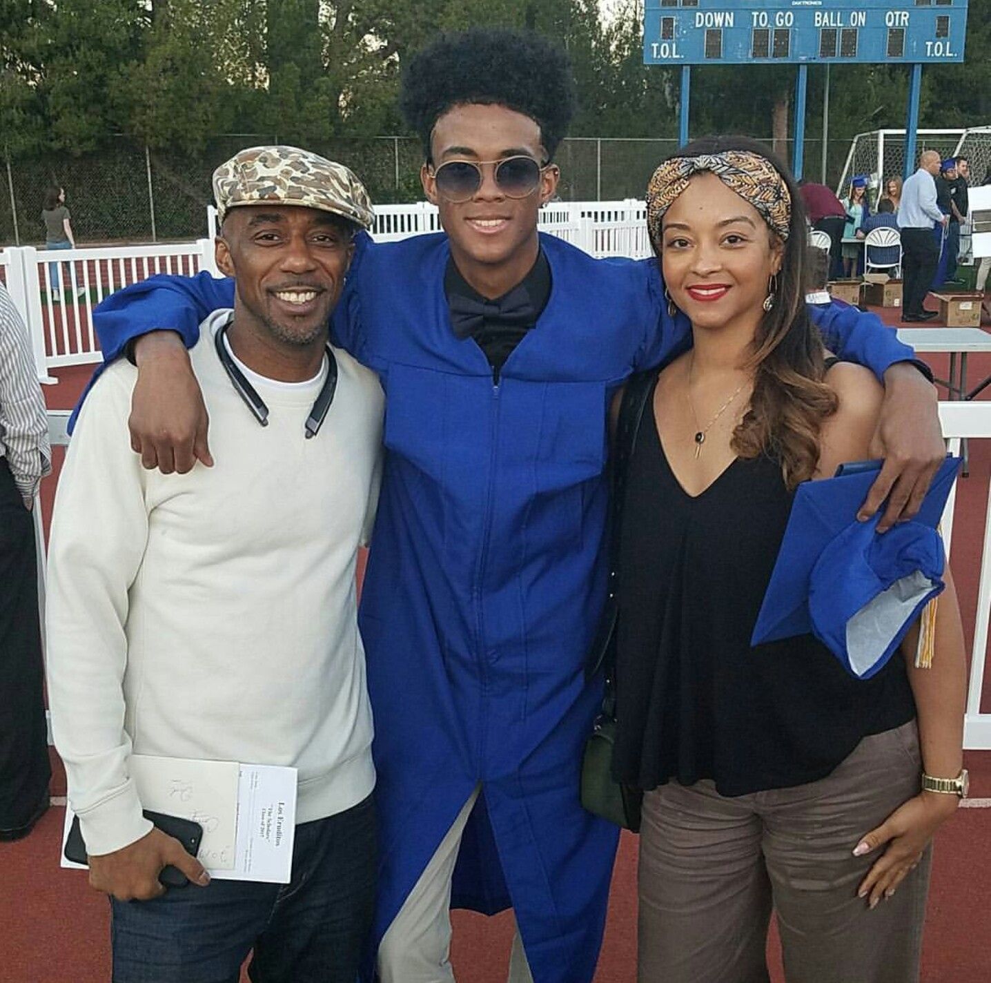 Amber Serrano with her ex-husband and son, Dakari Tresvant.