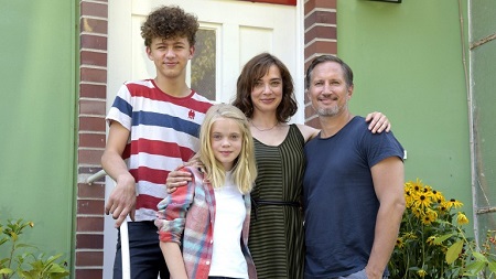 Maja Schone With Her Husband, Carlo Ljubek and Their Two Children