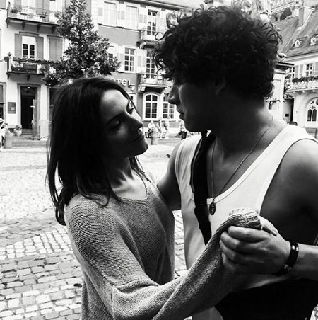 Antje Traue with the KIng of Ravens (2020) co-actor, Malik Blumenthal