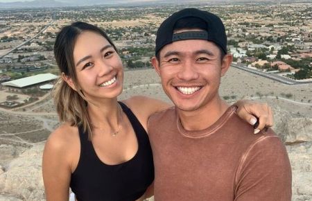 Collin Morikawa and Katherine Zhu.