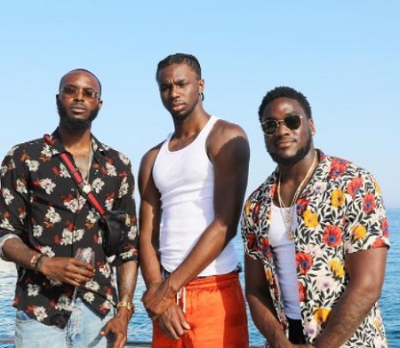 Then Canadian basketball player Andrew Wiggins (middle) with his brother Nick Wiggins (left) and Mitchell Wiggins II.