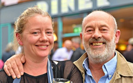 Keith Allen and his partner, Tamzin Malleson.