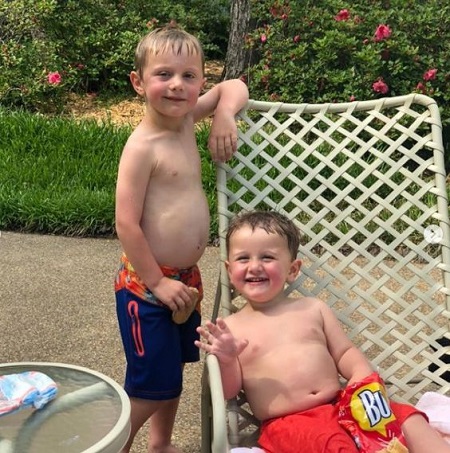  Charlie West Arquette Along With His Little Brother, Augustus Alexis Arquette