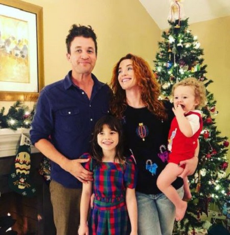 Bridget Regan with her husband, Eamon O'Sullivan, and kids, Frankie Jean (daughter), Bernard Moon Sullivan (son).