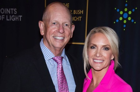 Peter McMahon and his wife, Dana Perino.