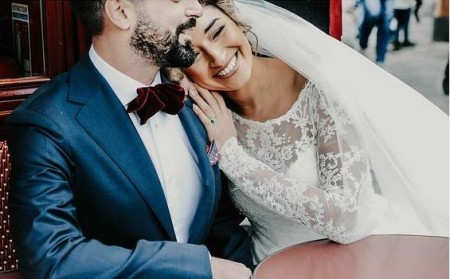 Shirine prefers not to show her husband's face on social media.