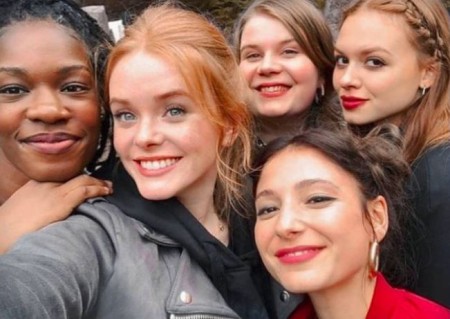 Elisha with her Fate co-stars.