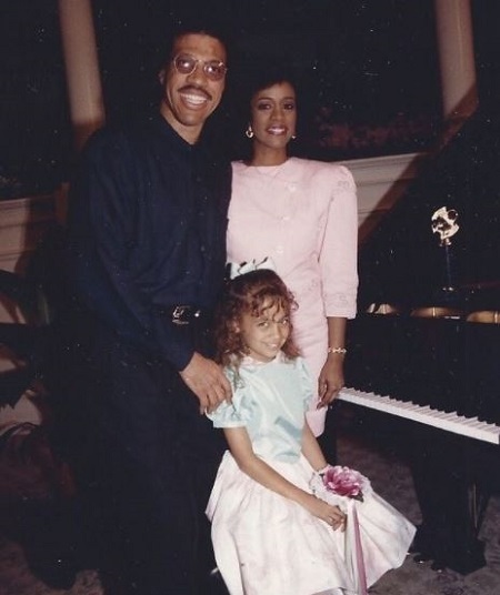 Brenda Harvey-Richie and Lionel Richie With Their Daughter Nicole Richie