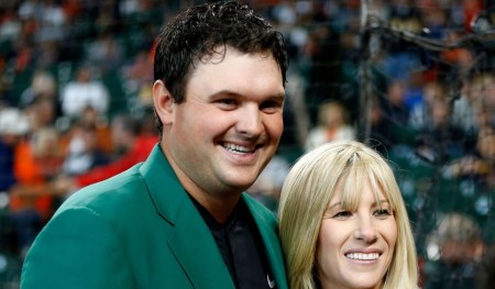 Patrick Reed and his wife, Justine karain Reed.