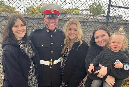  Oscar Ramsay with his sisters Megan (right), Holly Anna (left), Matilda (second from right), and brother Jack Scott Ramsay.