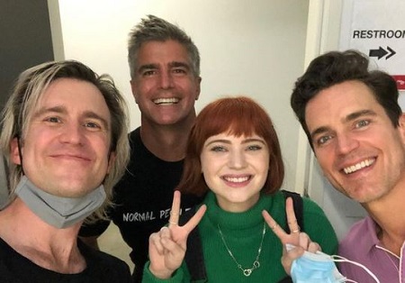 Matt Bomer with the American Horror Story cast members.