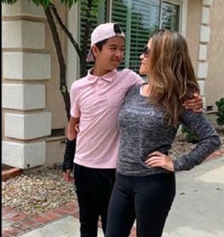 Leyna Nguyen With Son, Dylan