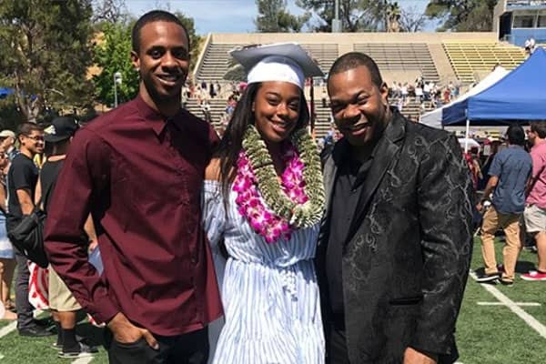Family Photo of Trillian Wood-smith with his parents Trevor George Smith Jr and Joanne Wood in a function