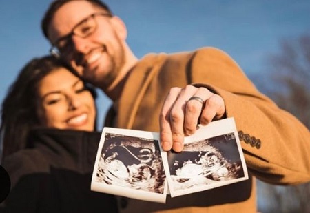 Homa Bash is expecting twin babies with her hubby, Daniel Ball.