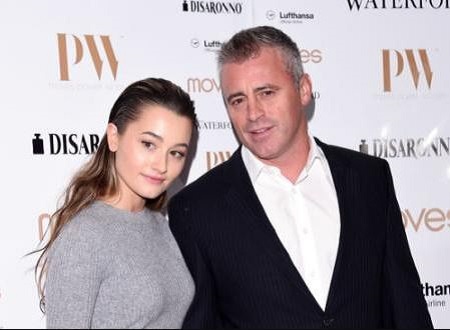 Marina Pearl LeBlanc with her father, Matt LeBlanc.