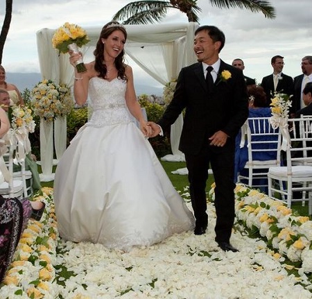 Image: The comic book artist Jim Lee is married to his wife Carla Michelle Lee since September 6, 2009.